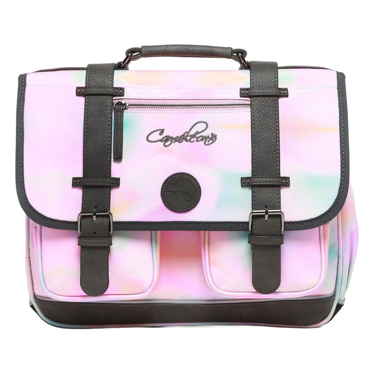 Cartable Caméléon rose tie and dye - 38cm