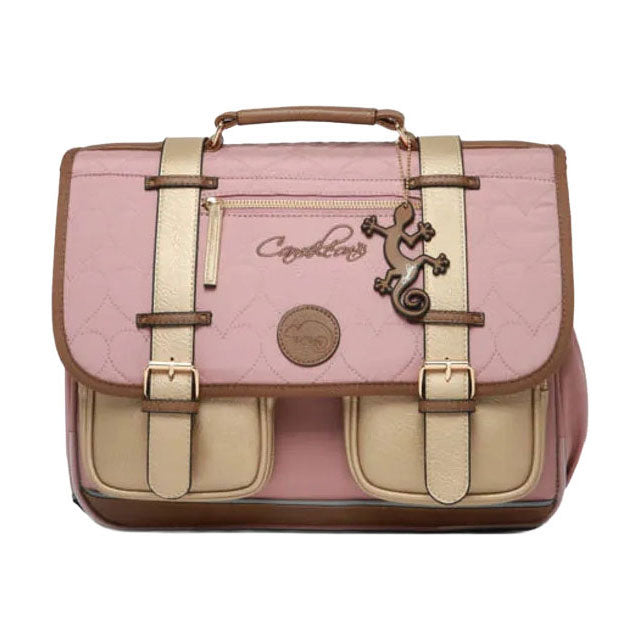 Cartable Caméléon coeur cosy - 38cm
