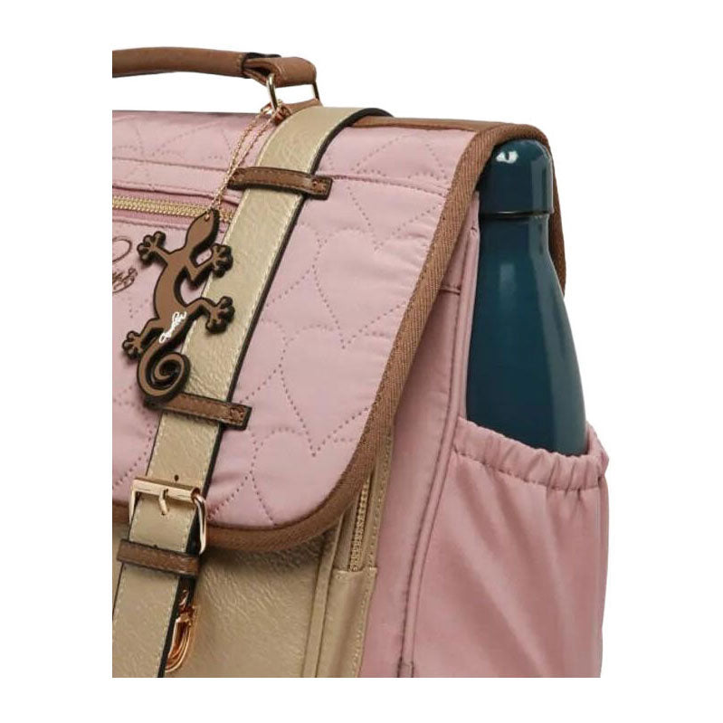 Cartable Caméléon coeur cosy - 38cm