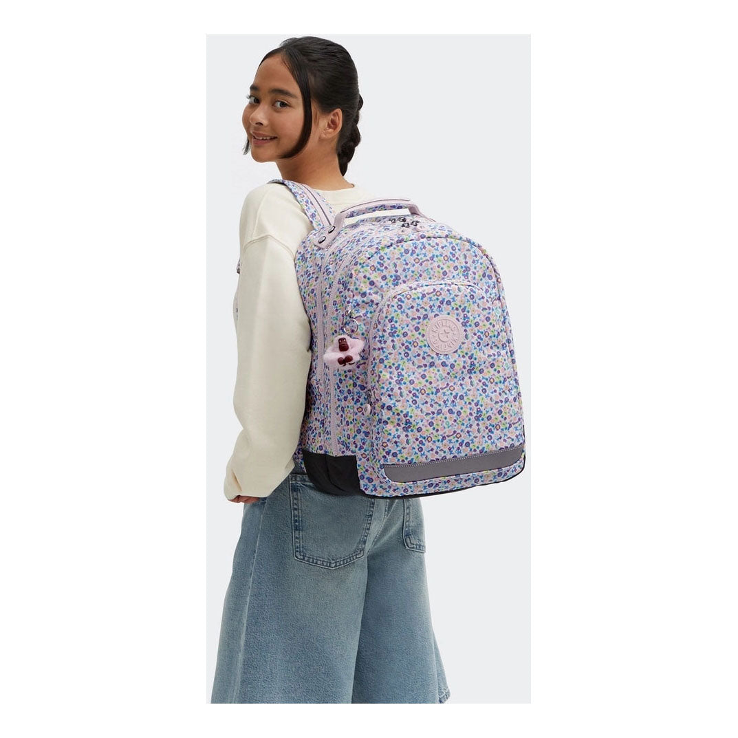 Kipling sac à dos salle de classe imprimé floral numérique