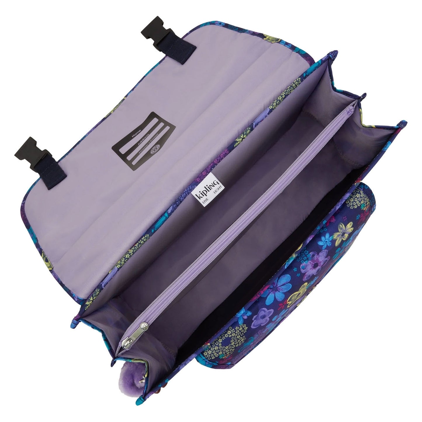 Sac à dos preppy Kipling - tampon fleur foncée