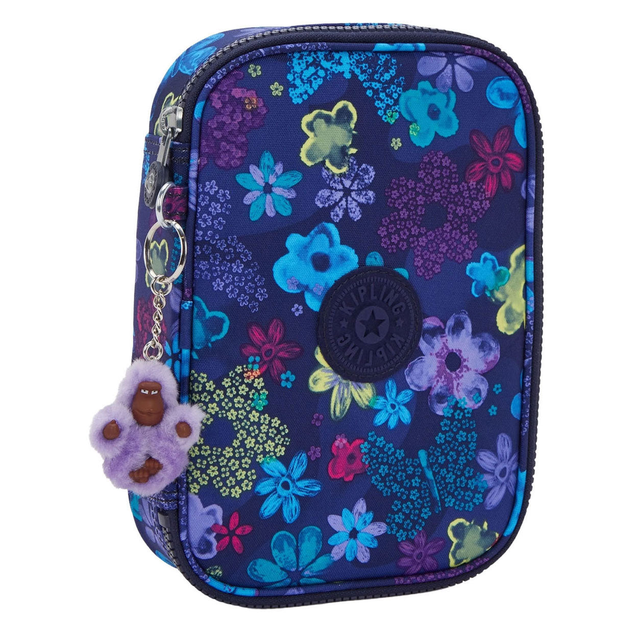 Trousse Kipling 100 tripes - tampon fleur foncée