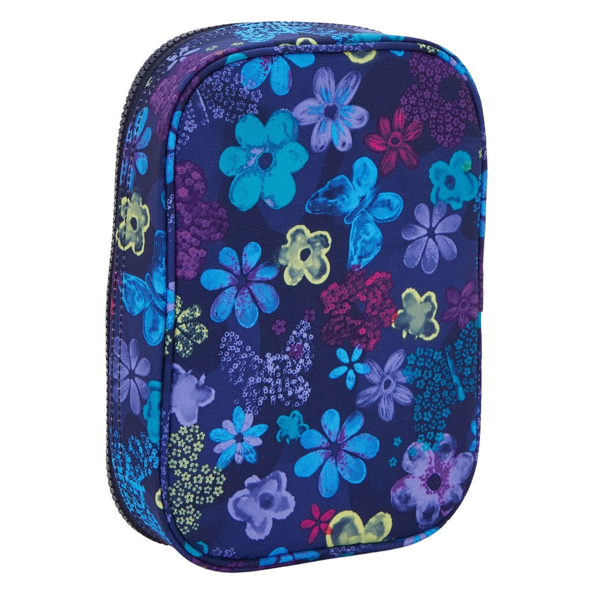 Trousse Kipling 100 tripes - tampon fleur foncée