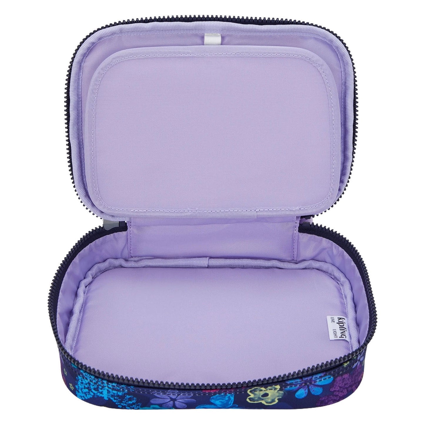 Trousse Kipling 100 tripes - tampon fleur foncée