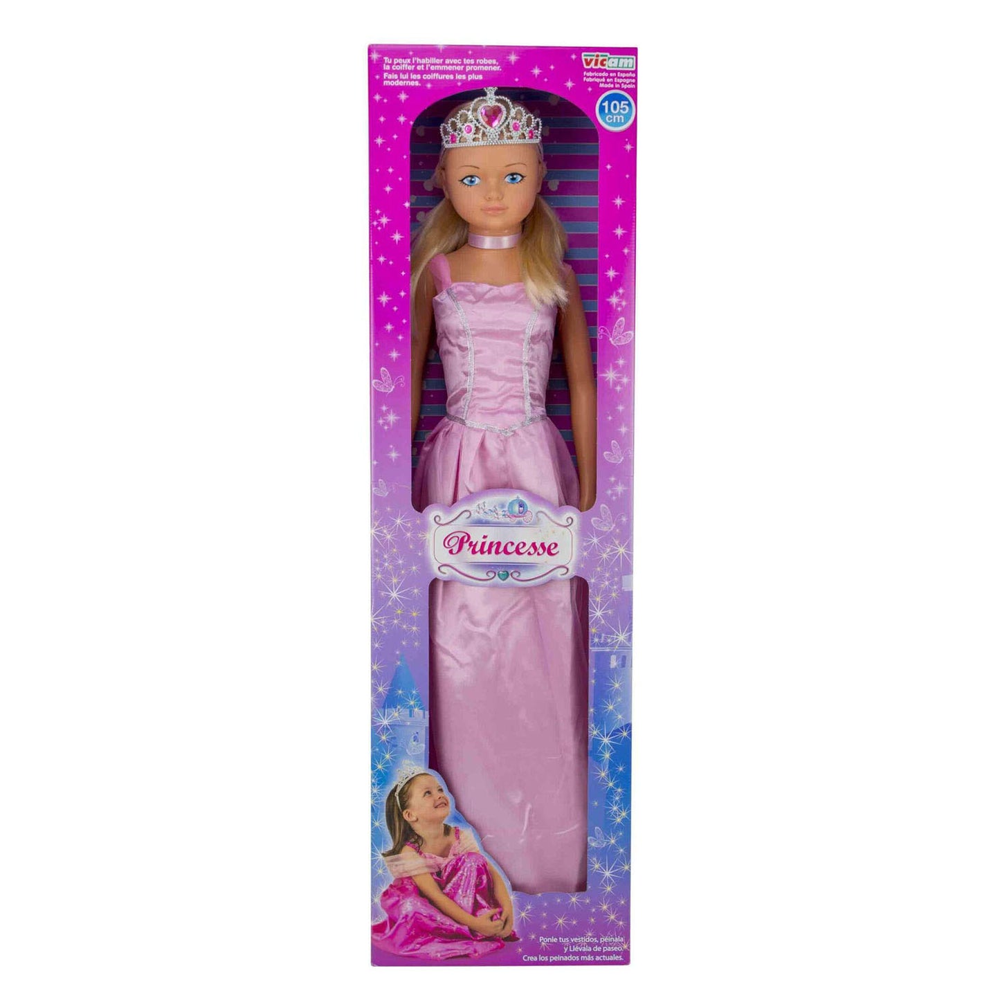 Poupée princesse XL 105 cm