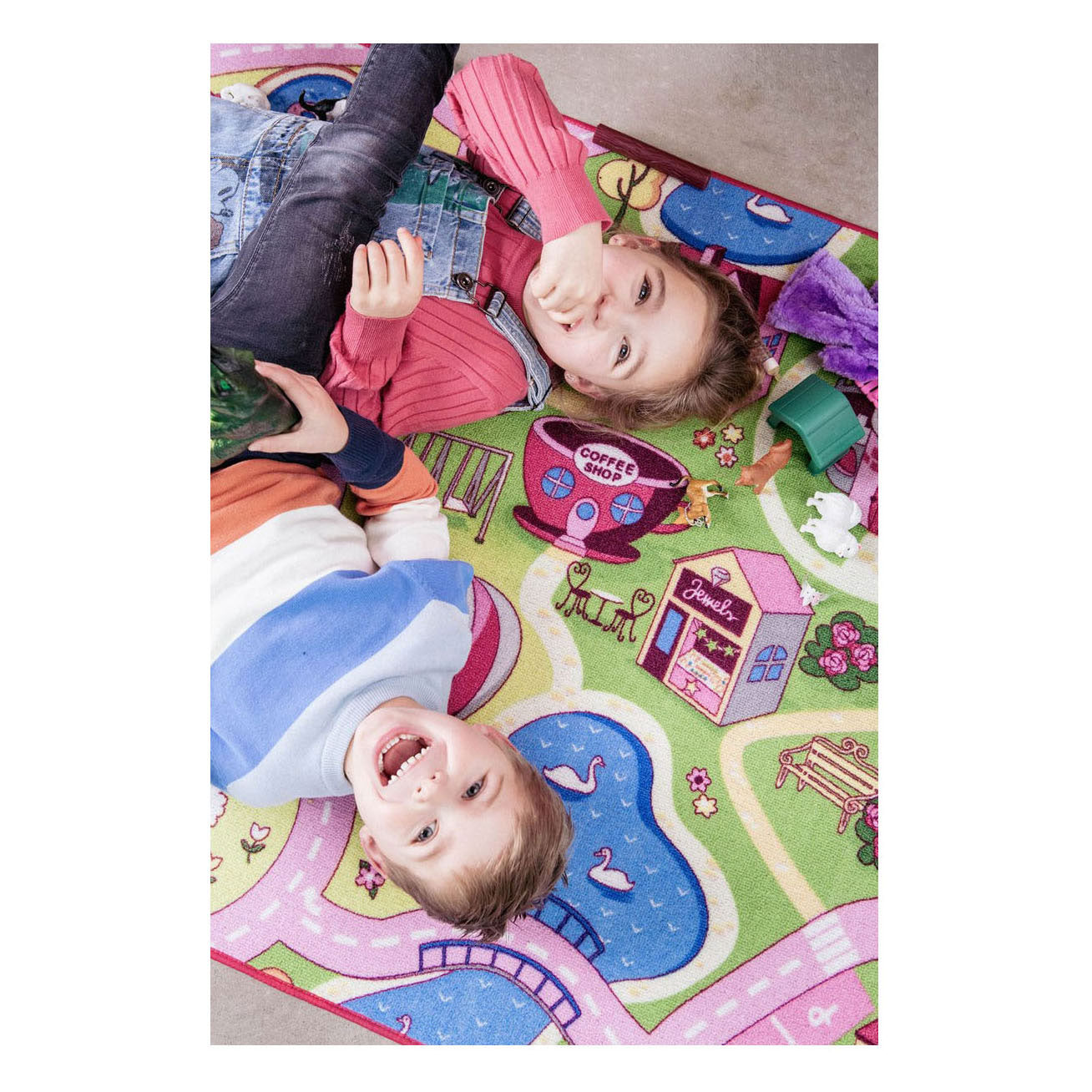 Tapis de jeu circulation foraine - 95x200cm