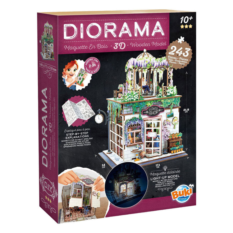 Buki France Buki - diorama en kit - maquette en bois - thème fleuriste