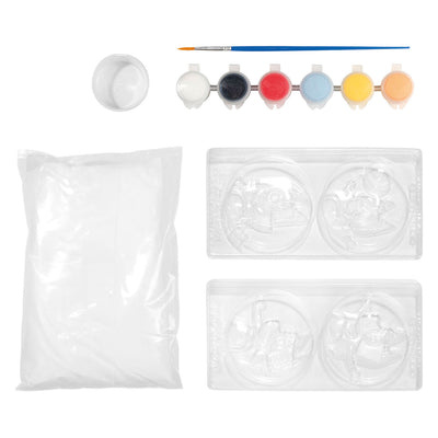 Totum bluey Kit de bricolage 2 en 1 pour couler du plâtre et fabriquer des cartes à tampons - jouets créatifs à partir de 5 ans - astuces cadeaux pour les tout-petits garçons et filles