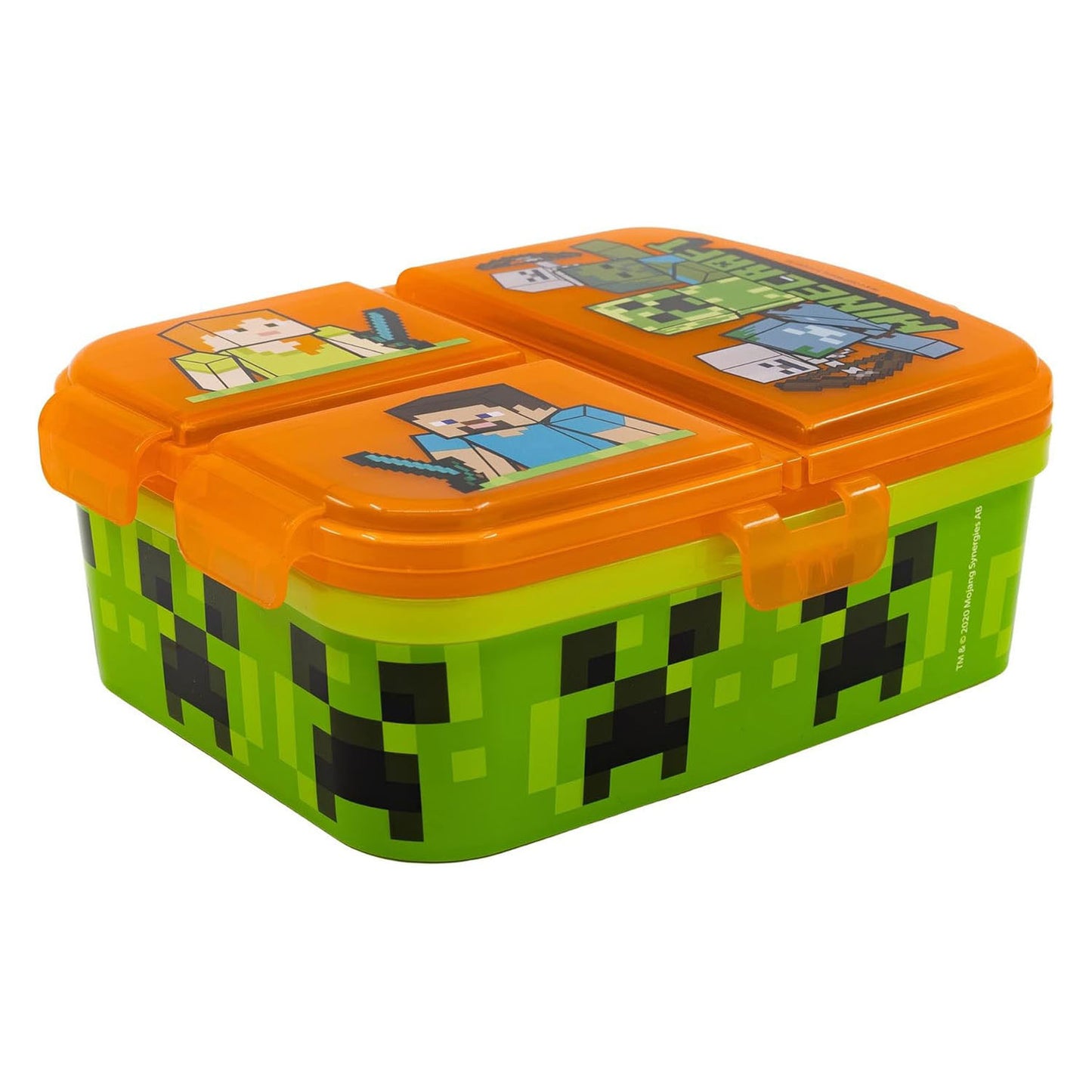 Boîte à lunch Minecraft avec 4 compartiments
