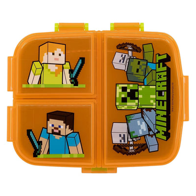 Boîte à lunch Minecraft avec 4 compartiments