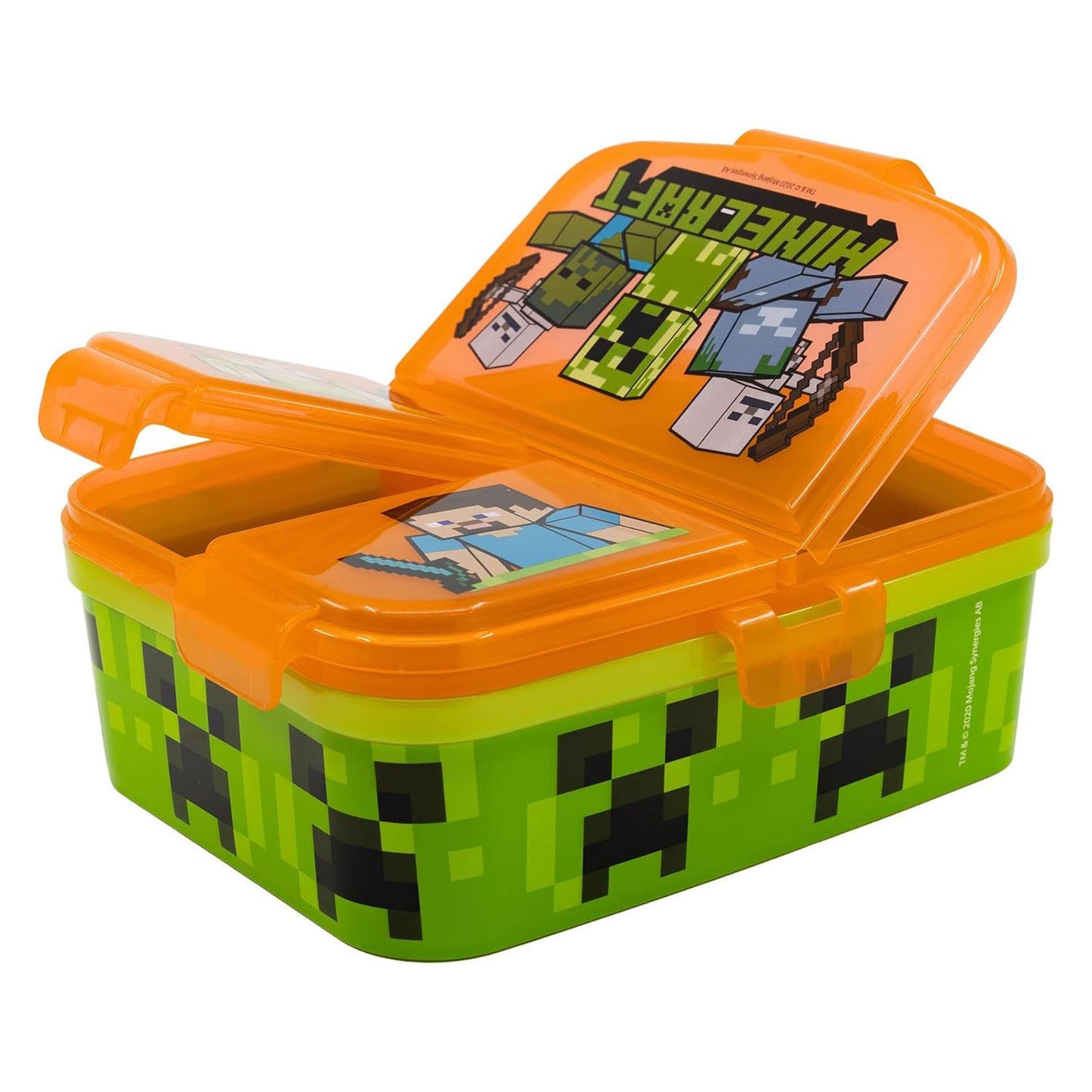 Boîte à lunch Minecraft avec 4 compartiments