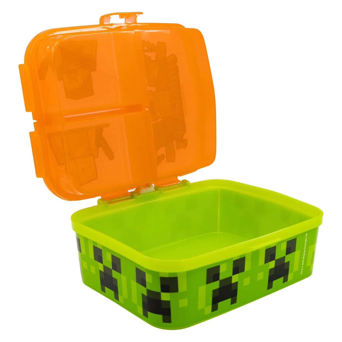Boîte à lunch Minecraft avec 4 compartiments