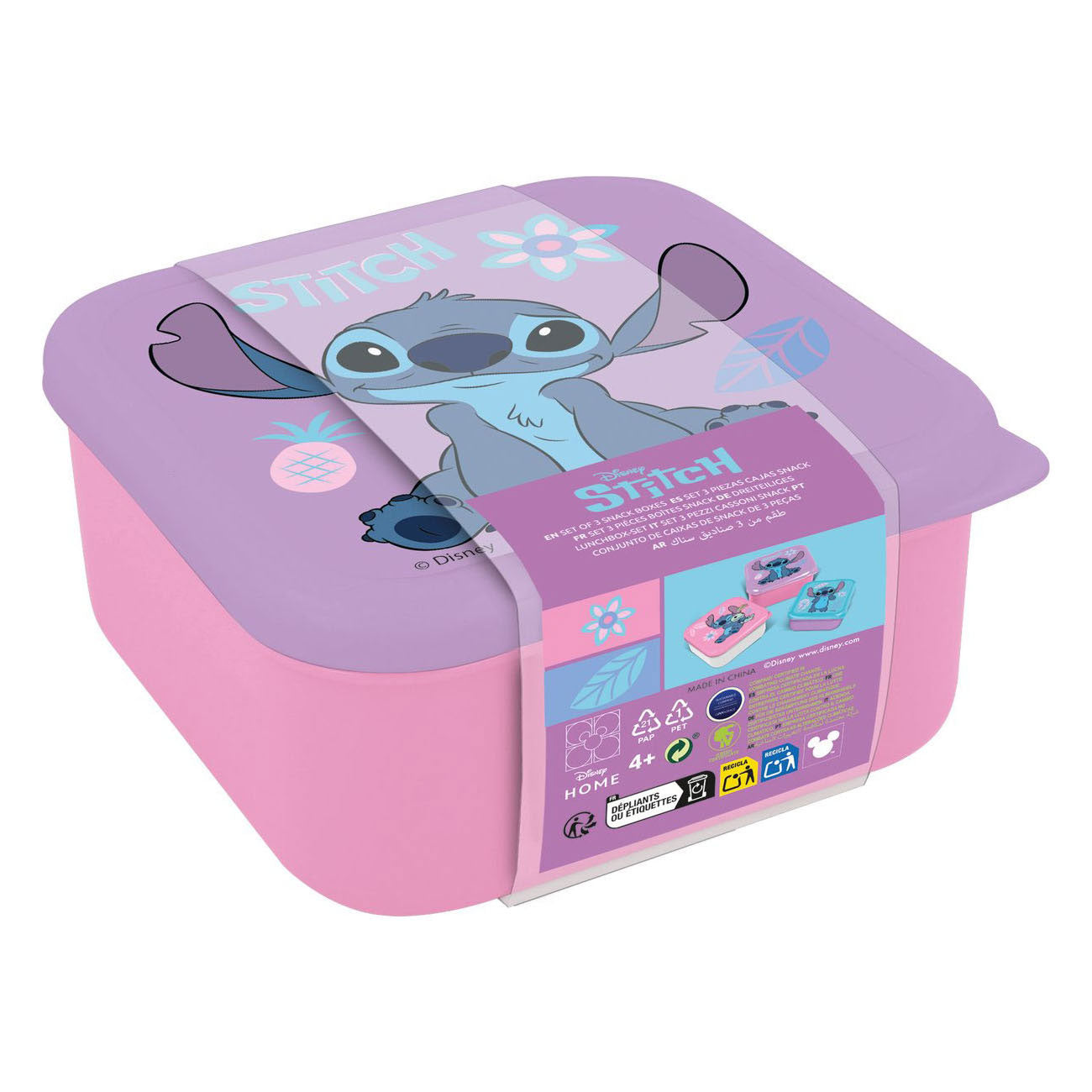 Boîtes à collations Disney Stitch 3-en-1