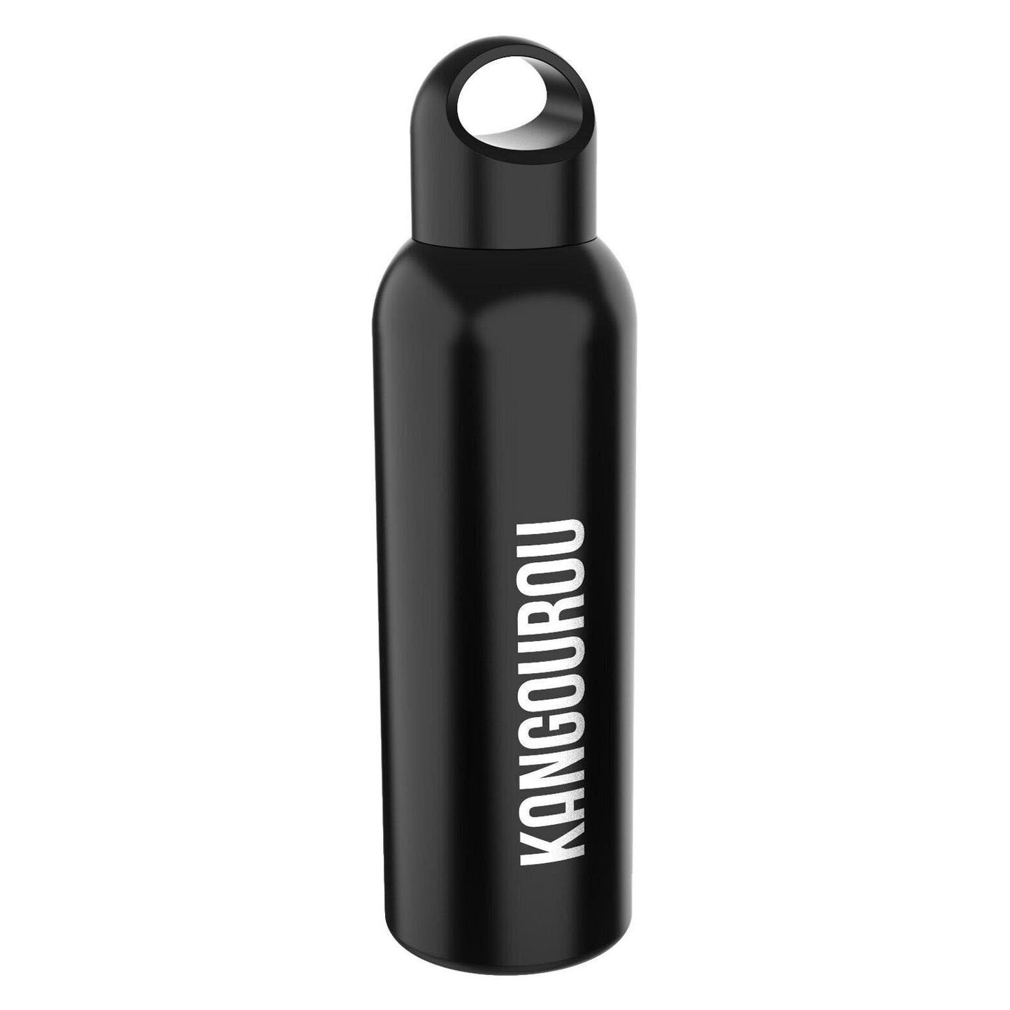 Gourde en acier inoxydable Kangourou noir