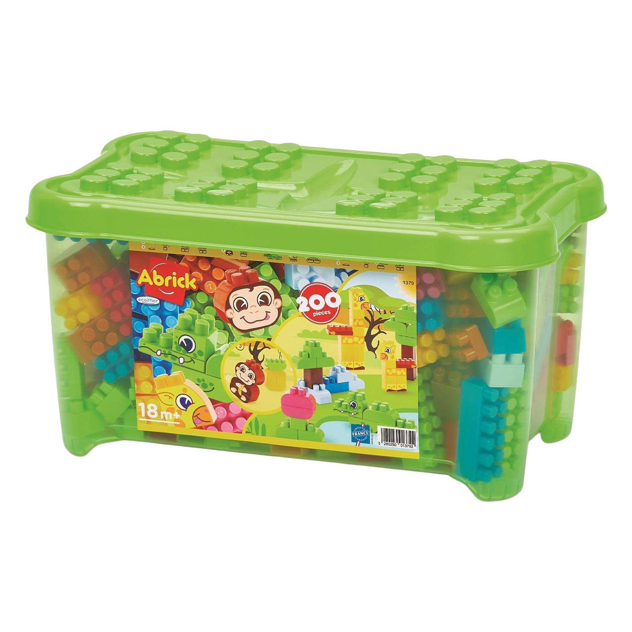 Ecoiffier boîte abrick blocs de construction jungle - 200 pcs.