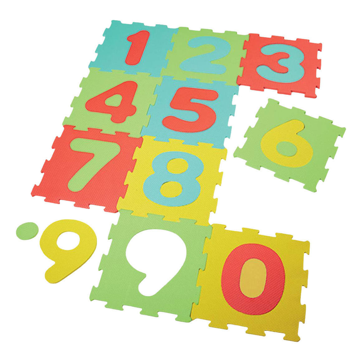 Puzzle de sol Eva 30x30x1cm figurines 10 pièces