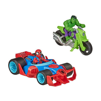 Hasbro super héros aventures action racers - 2 voitures de course
