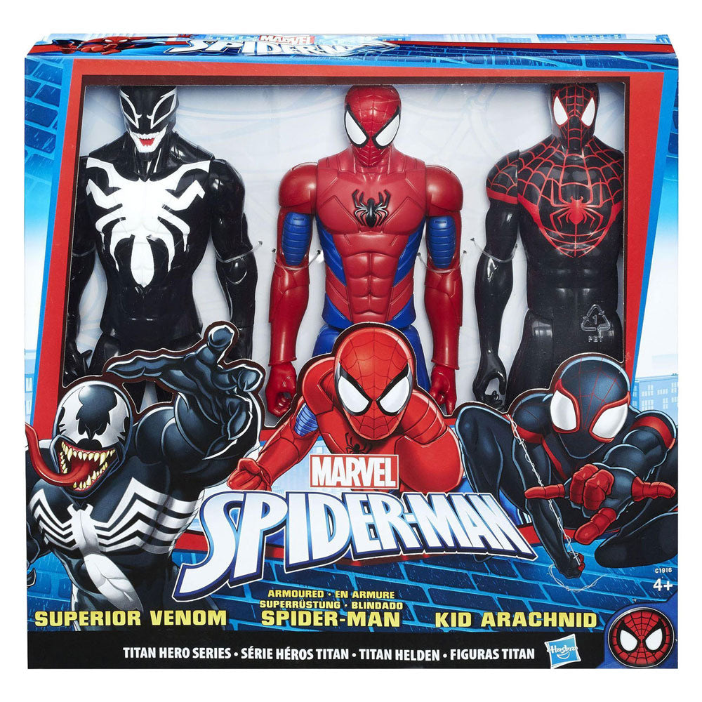 Hasbro - Spider Man - Titan Heroes - Lot de 3 figurines de jeu