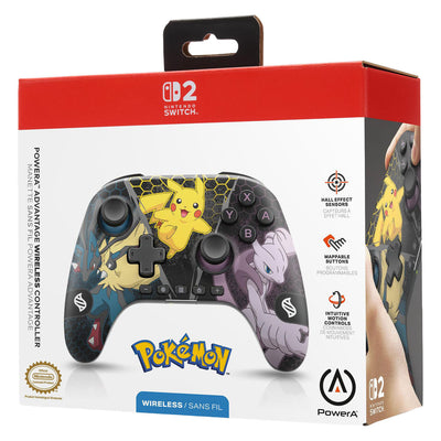 Étui de protection pour manette sans fil Pokémon power a switch 2 - méga évolutions