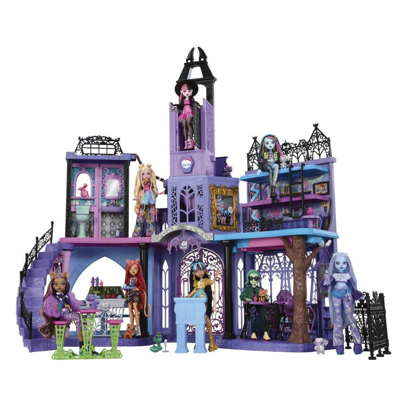 Maison de poupée hantée du lycée Mattel - 35 pcs.