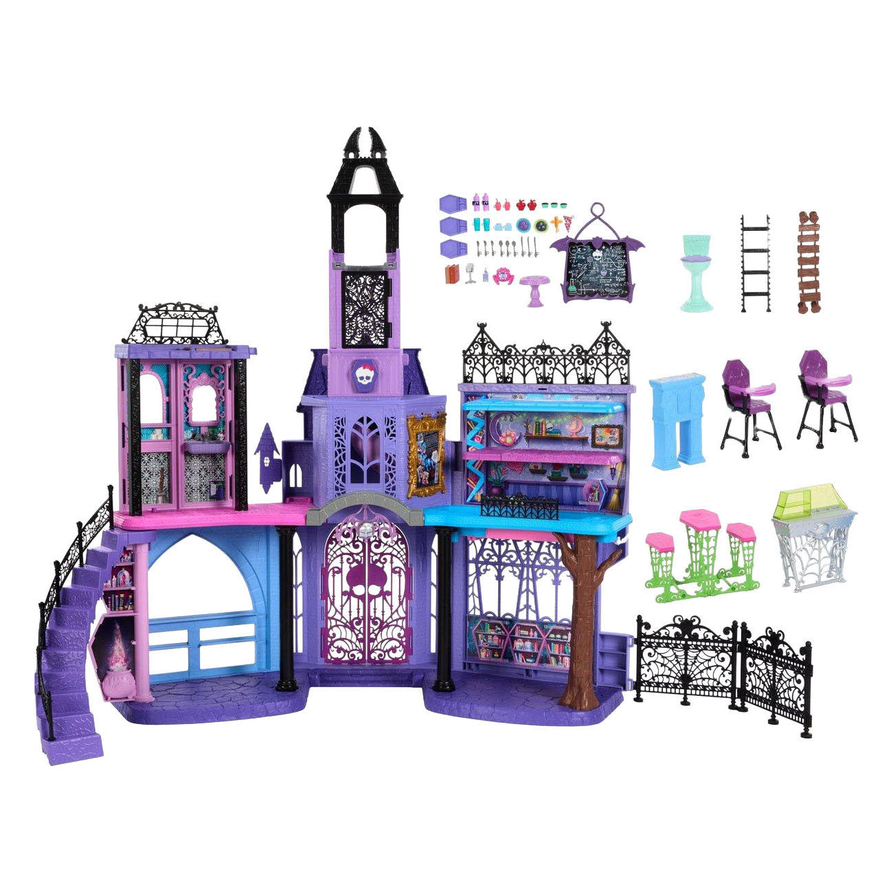 Maison de poupée hantée du lycée Mattel - 35 pcs.