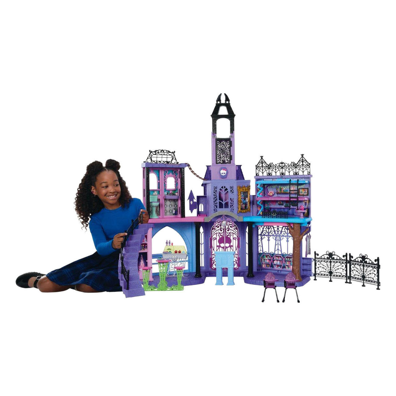 Maison de poupée hantée du lycée Mattel - 35 pcs.