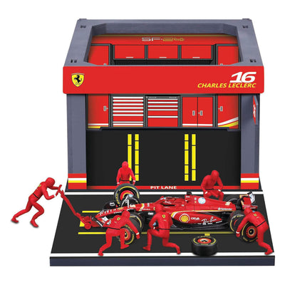 RC Burago Ferrari Pit Pass avec Charles Lecle - 1:43