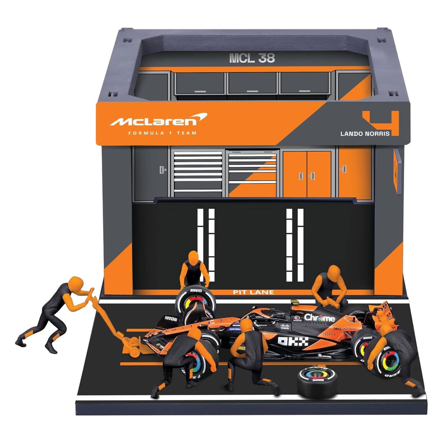 Passe au stand Burago mclaren avec lando norris - 1:43