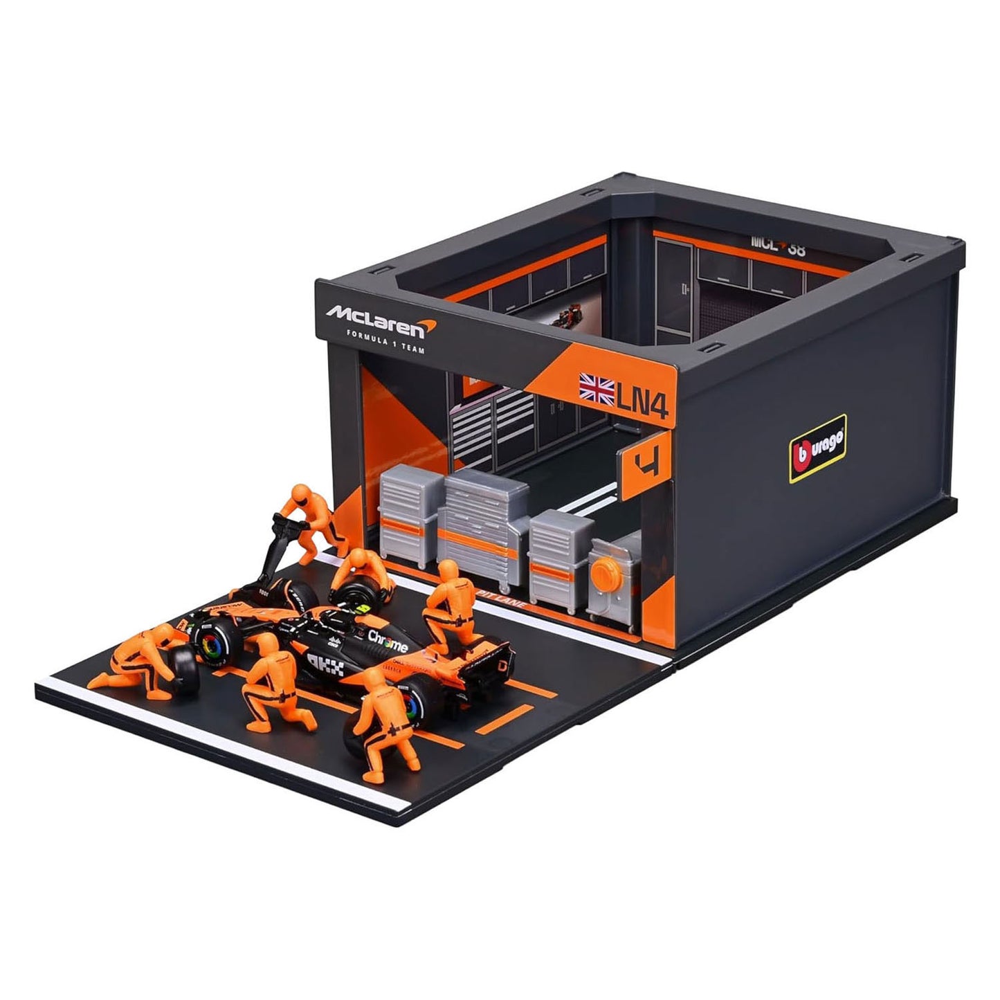Passe au stand Burago mclaren avec lando norris - 1:43