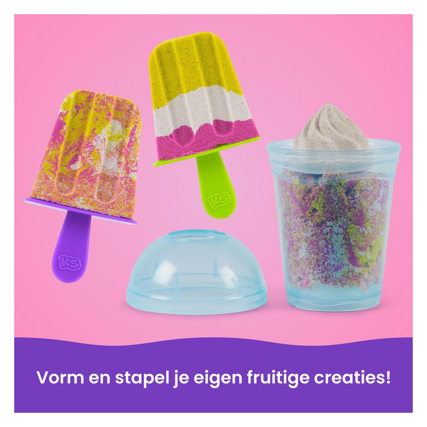 Mélangeur de smoothie au sable cinétique | 2 pièces
