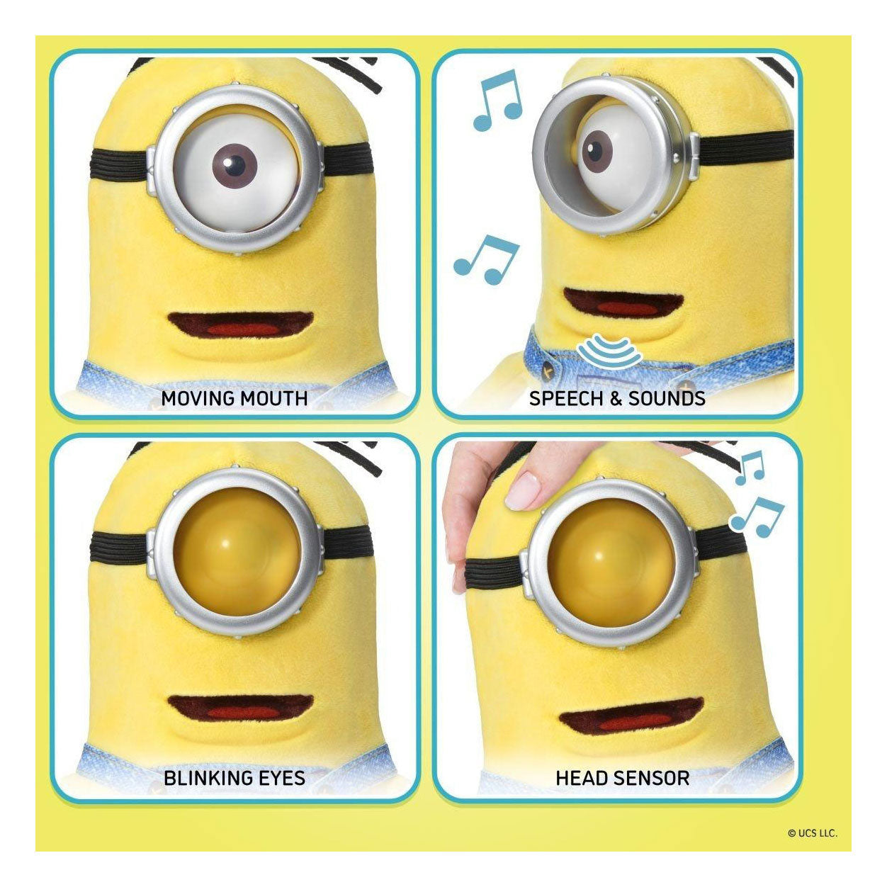 Ty Universal Minions Dick Palm Puppetronic jouet en peluche interactif