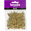 Perles lettres Creativ Company, d 7 mm, diamètre du trou 1,2 mm, env. 200 pièces, or, 21 g 1 boîte