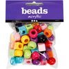Perles en plastique Creativ Company, taille 11 mm, diamètre du trou 7 mm, env. 60 pièces, différentes couleurs, 75 g, 150 ml 1 boîte