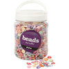 Perles pastel Creativ Company, taille 9-12 mm, diamètre du trou 1,2 mm, env. 1600 pièces, 500 g, 700 ml 1 boîte