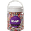 Perles pastel Creativ Company, taille 9-12 mm, diamètre du trou 1,2 mm, env. 1600 pièces, 500 g, 700 ml 1 boîte