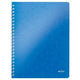 Leitz wow cahier taille 21 x 297 cm (A4) à carreaux 5 mm bleu