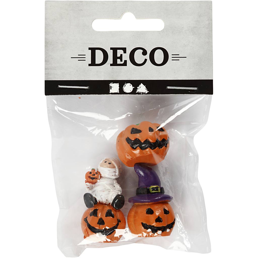 Figurines miniatures Creativ company, h : 1,5-3,5 cm, l : 2 cm, l : 2 cm, 3 pièces 1 boîte