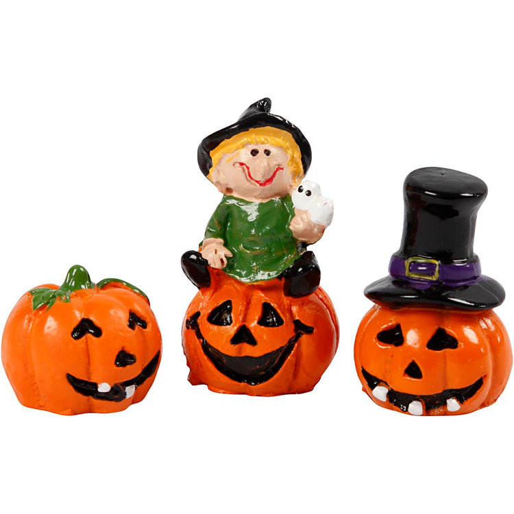 Figurines miniatures Creativ company, h : 1,5-3,5 cm, l : 2 cm, l : 2 cm, 3 pièces 1 boîte