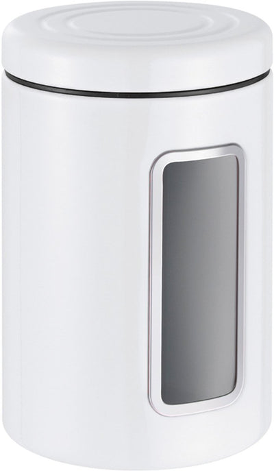 Conteneur de stockage Wesco classic line avec fenêtre | 2 litres | métal - blanc | pot de stockage