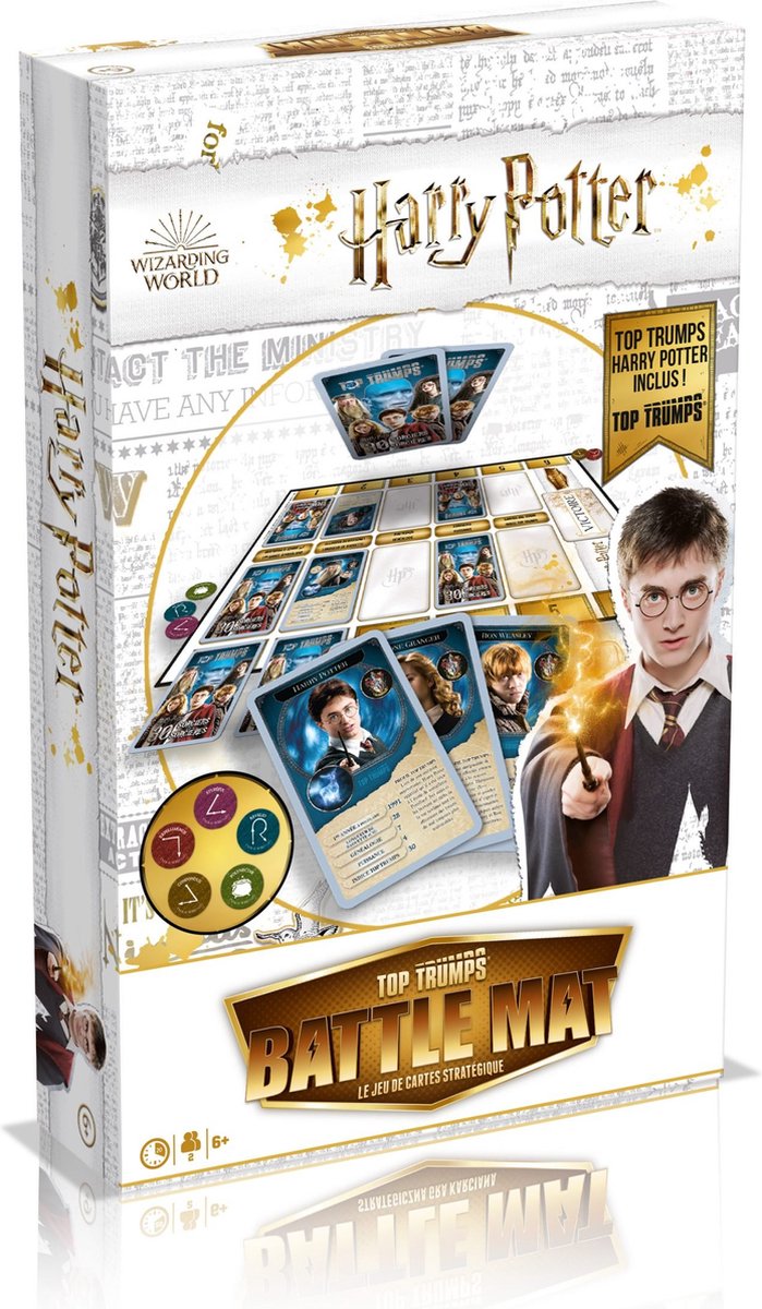 Les coups gagnants sont les meilleurs atouts - jeu de cartes Harry Potter Battle Mat (édition française)