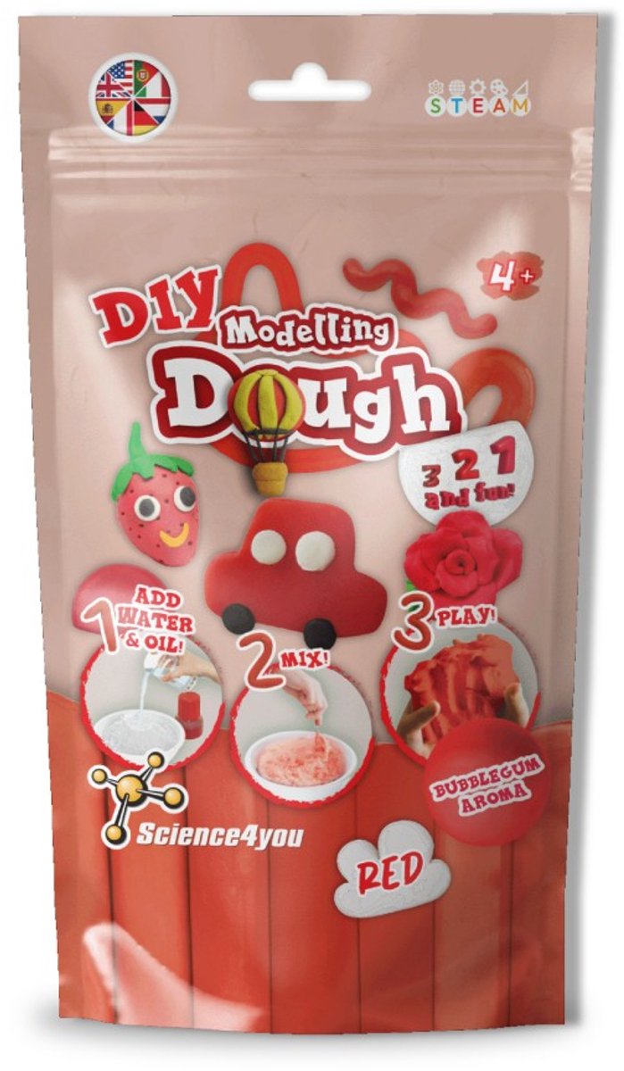 Science 4 you science4you Clay Red DIY - Kit de jeu créatif pour enfants.