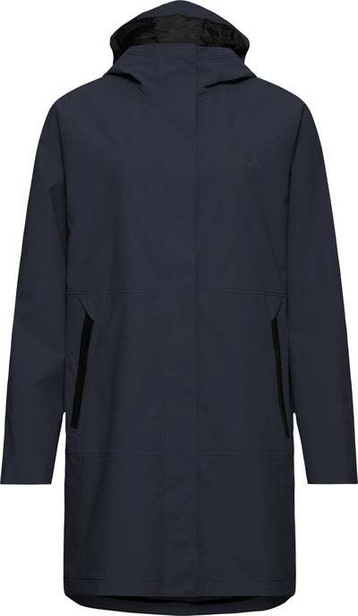 Jack wolfskin onera 2l coat w veste d'extérieur pour femmes-marine foncé