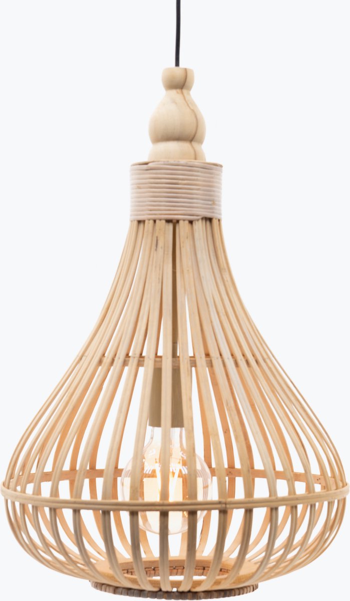 Lampe à suspension Eglo amsfield - e27 - ø 35 cm - marron