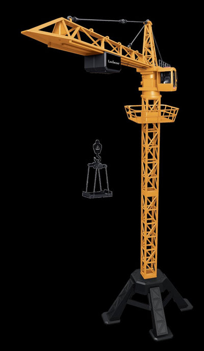 Grue à tour Lexibook crosslander® pro - occupez-vous sur le chantier avec cette grande grue télécommandée dotée de sons et d'effets dynamiques !
