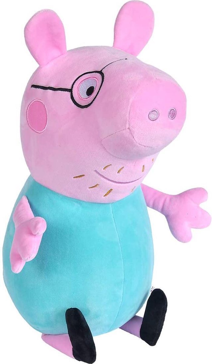 Simba peppa pig papa junior 37 cm - peluche