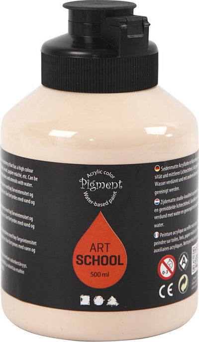Peinture acrylique Creativ company, semi-brillante, opaque, beige clair, 500 ml 1 flacon