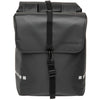 Nouveau Looxs Pannier Bag Odense - Double, Black, Water-repellent, Reflection, Convient aux vélos électriques