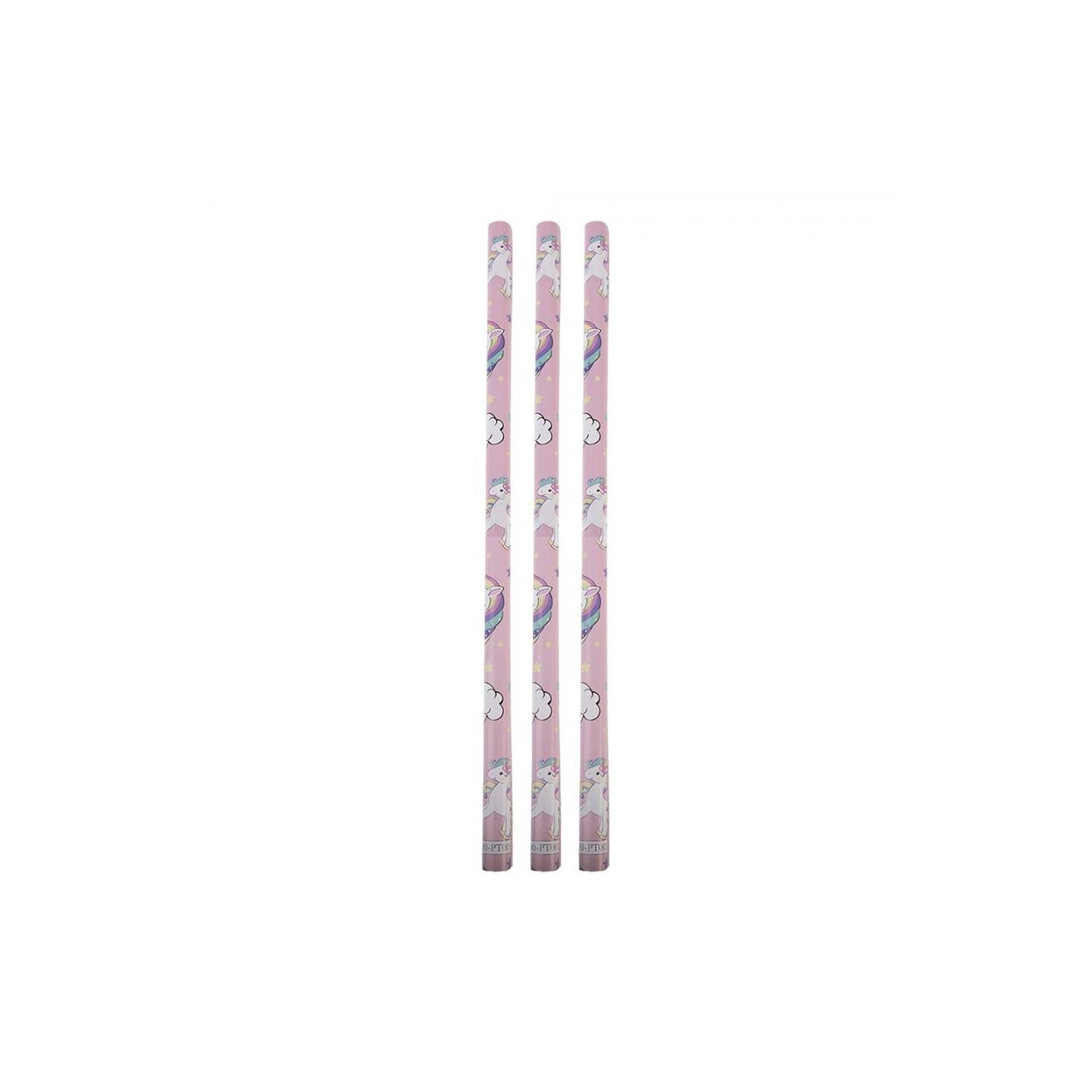Clayre eef papier cadeau 50x75 cm 3 rouleaux licorne