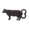 Clayre eef décapsuleur vache métal brun rouille 15x1x7cm