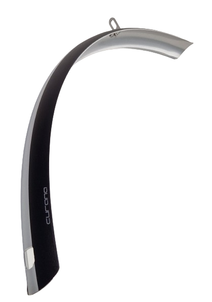 EuroFender Voorlatbord Plastique de 28 pouces 46 mm Matt Black Orange